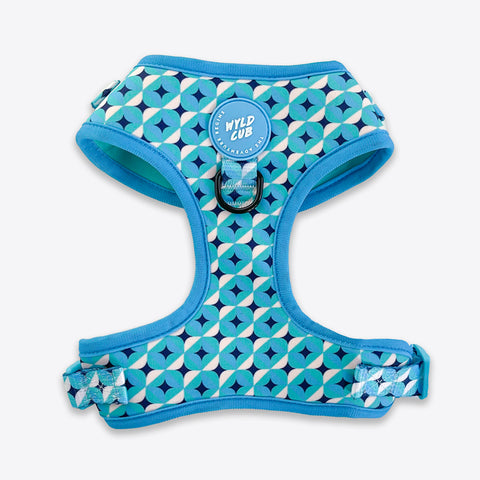 Adjustable Dog Harness: Knightsbridge Azure